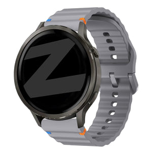 Bandz Garmin Forerunner 645 Silicone Strap 'Wave' (Dark Grey)