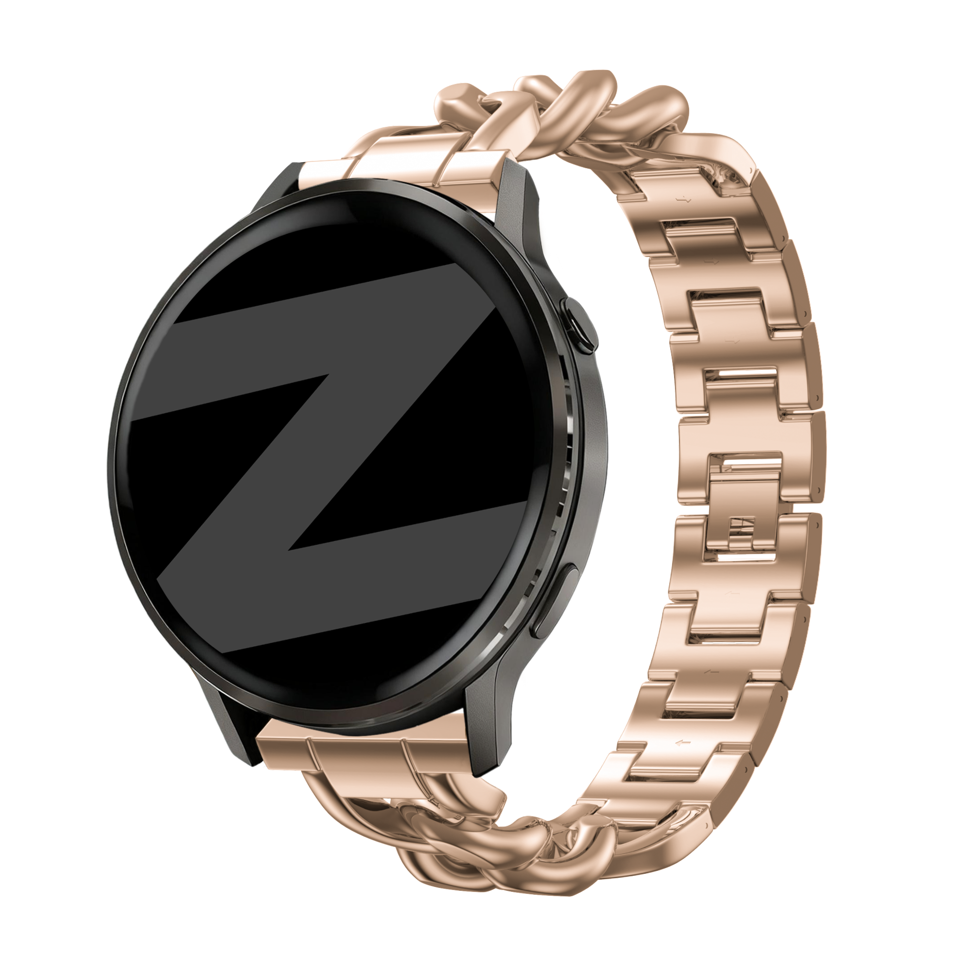 Bandz Garmin Bounce 2 Metal Strap 'Chains' (Rose Gold)