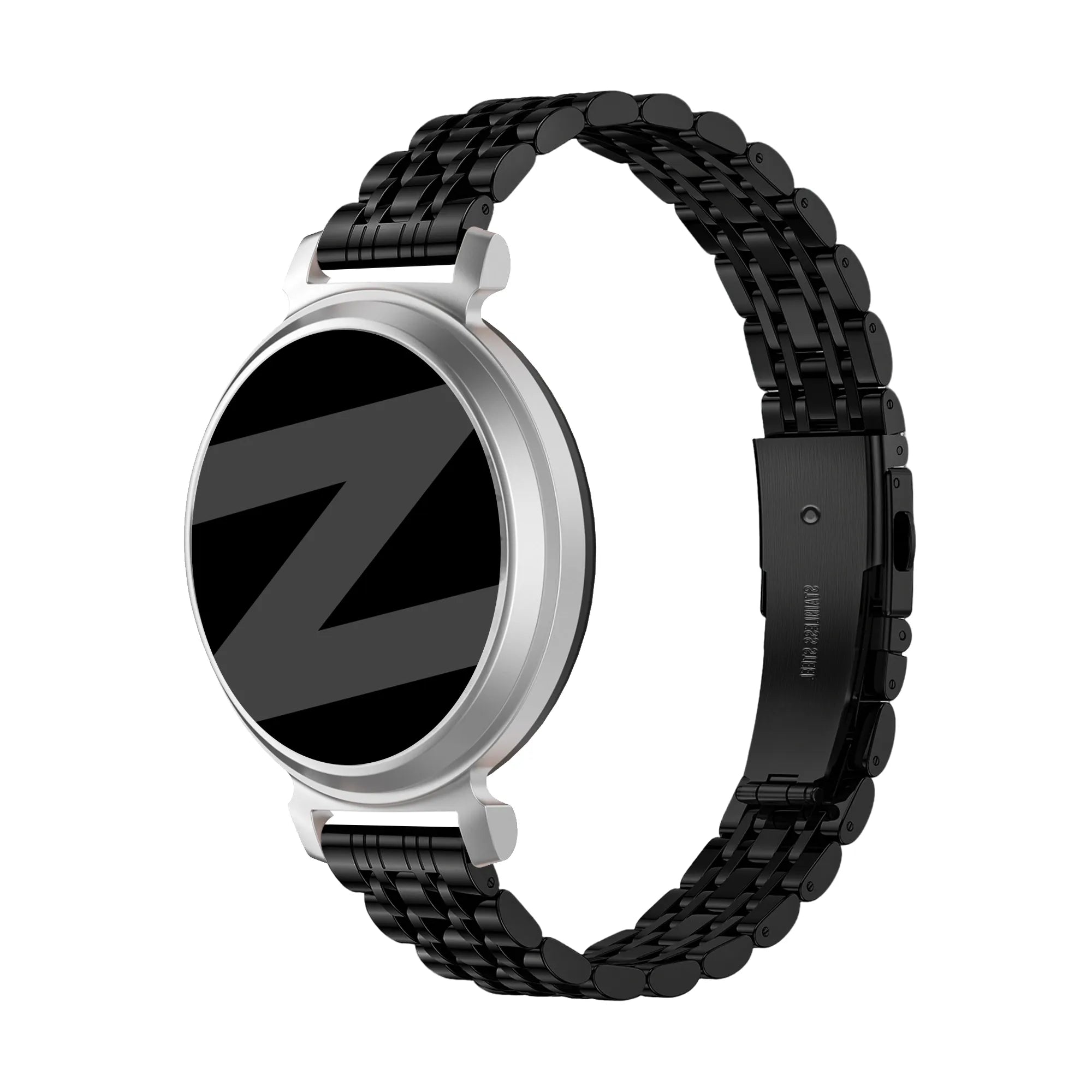 Bandz Garmin Lily 2 stalen band 'Deluxe' (zwart)