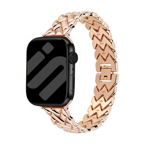 Bandz Apple Watch Metal Strap 'V-Type' (Rose Gold)