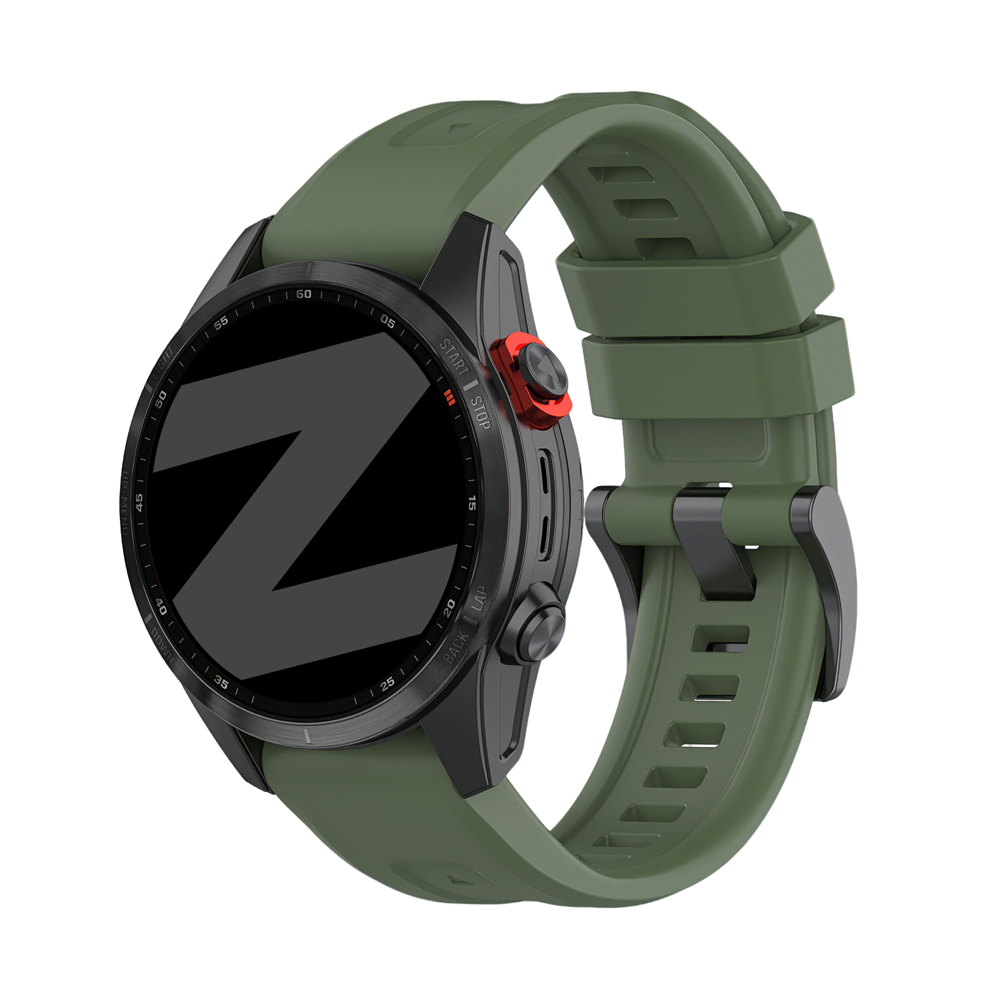 Bandz Correa silicona 'Classic' Garmin Approach S60 (verde militar)