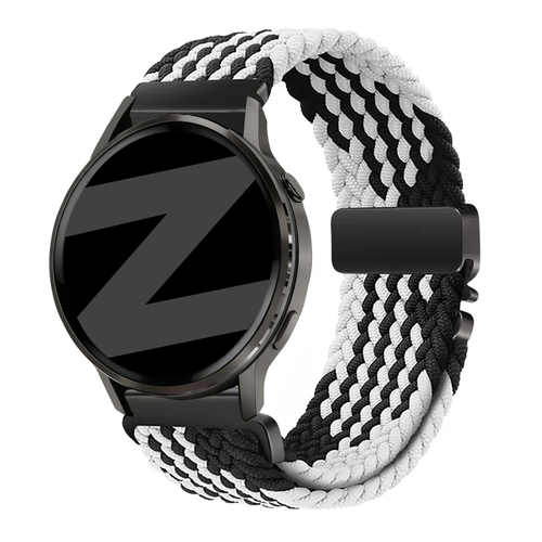 Bandz Correa trenzada 'Parachute' Garmin Venu 2s (negro/blanco)