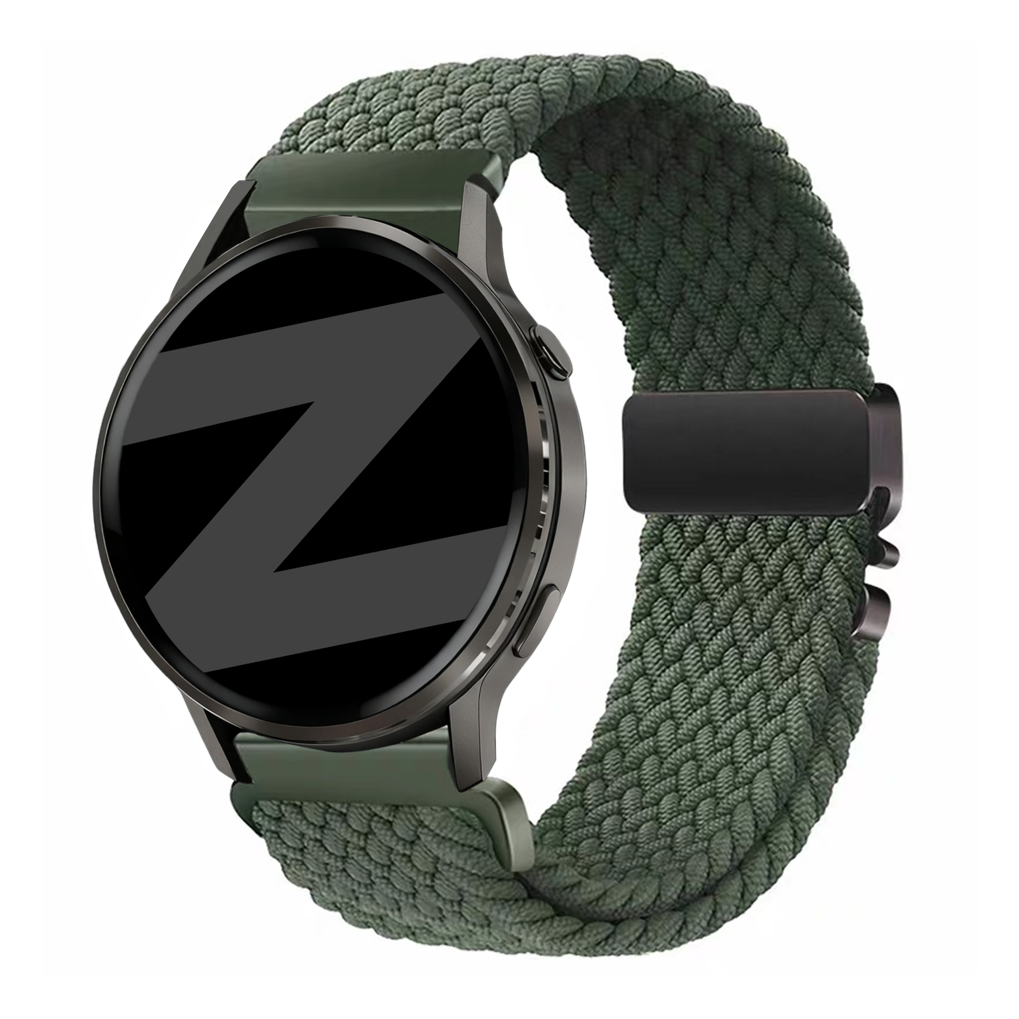 Bandz Garmin Forerunner 265 Geflochtenes Armband 'Parachute' (Grün)