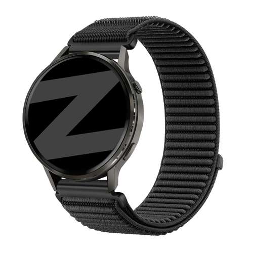 Bandz Garmin Venu 4 - 45mm Nylonarmband 'Wave' (Schwarz)
