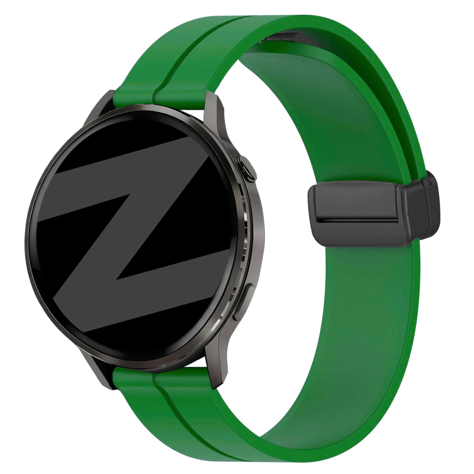 Bandz Bracelet silicone avec boucle en D Garmin Vivoactive 4 (vert)