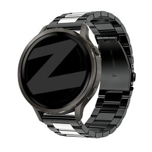 Bandz Garmin Forerunner 570 - 47mm Steel Strap 'Classic' (Black/Silver)