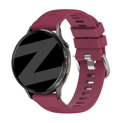Bandz Bracelet silicone 'Deluxe' Garmin Forerunner 265s (rouge vin)