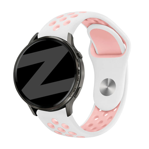 Bandz Garmin Forerunner 70 Sportarmband 'Deluxe' (Weiß/Rosa)