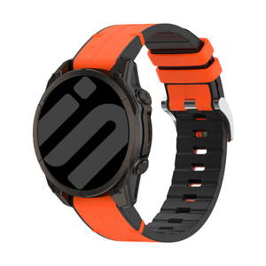 Garmin Fenix E Leather Hybrid Strap (Orange)