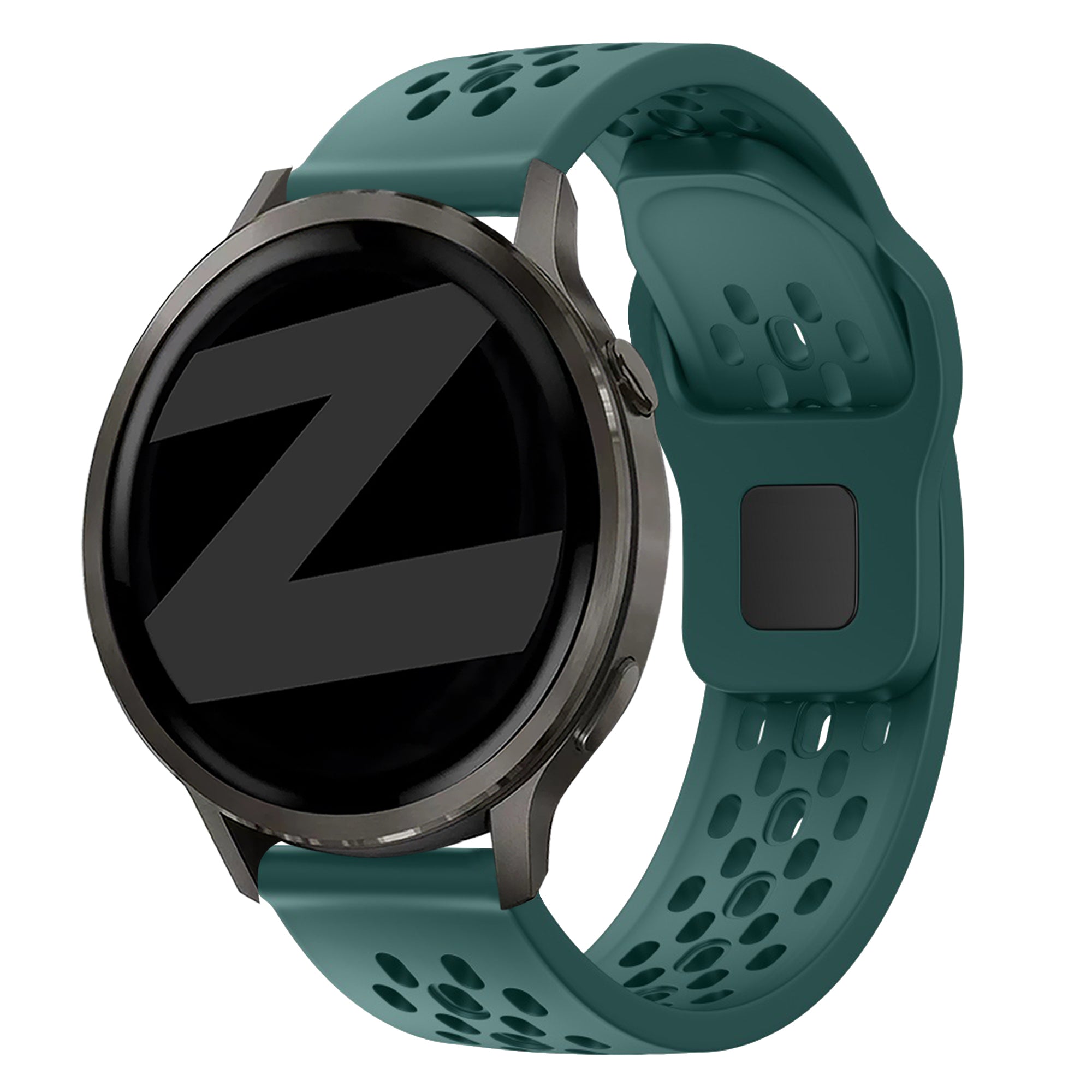 Bandz Garmin Forerunner 645 Silicone Strap 'Air' (Dark Green)