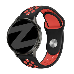 Bandz Garmin Forerunner 570 - 47mm Sport Strap 'Deluxe' (Black/Red)