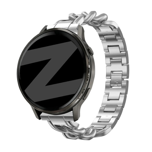 Bandz Huawei Watch GT 7 - 41mm metalen band 'Chains' (zilver)