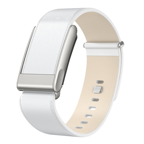 Bracelet cuir compatible avec Whoop MG (blanc)