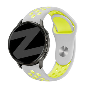 Bandz Garmin Vivoactive 4 Sport Strap 'Deluxe' (Grey/Yellow)
