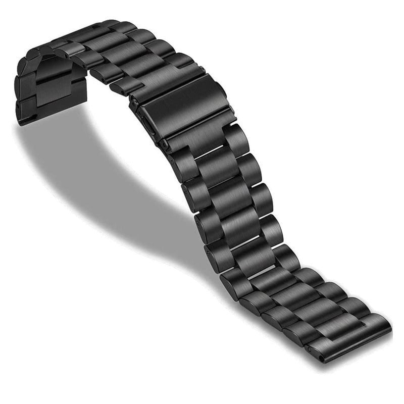 Correa reloj titanio 22mm -  universal (negro)