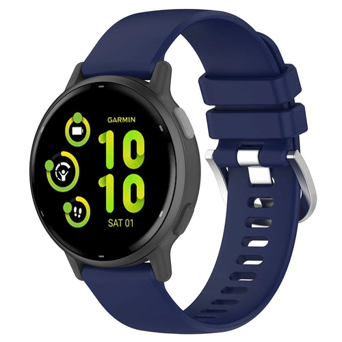 Garmin Vivoactive 6 siliconen classic bandje (donkerblauw)