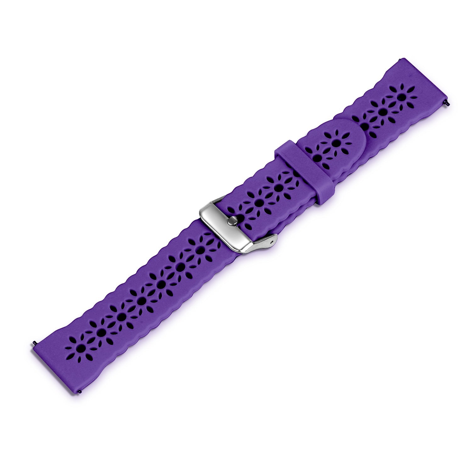 Amazfit Active Patterned Silicone Strap (Dark Purple)