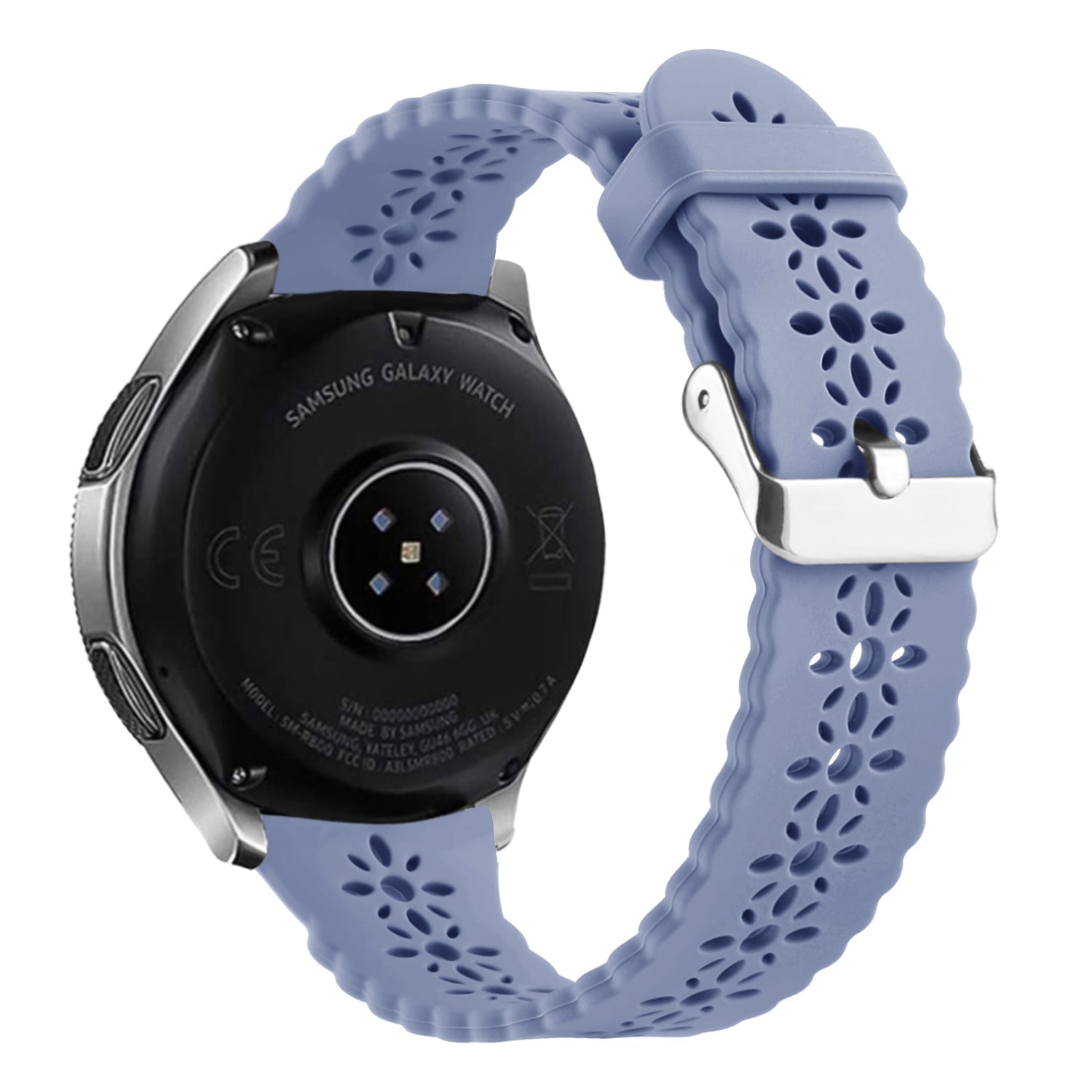 Coros Apex 42mm Patterned Silicone Strap (Lavender Grey)