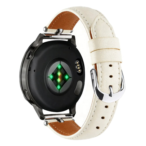 Bandz Bracelet cuir 'Bullet' Amazfit Cheetah 2 Pro (blanc)