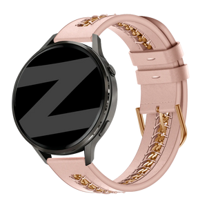 universal 20mm leather band chains pink