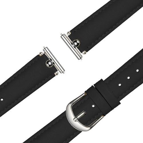 Bandz Samsung Galaxy Watch 6 - 44mm Lederarmband 'Bullet' (Schwarz)