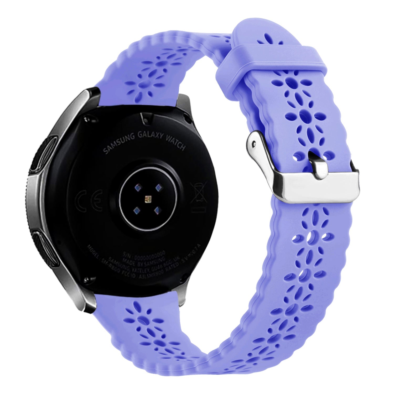 Coros Apex 2 Patterned Silicone Strap (Lilac)