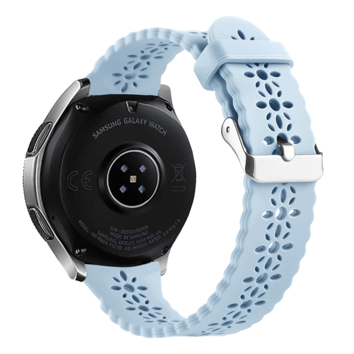 Amazfit Active 2 Patterned Silicone Strap (Mist Blue)