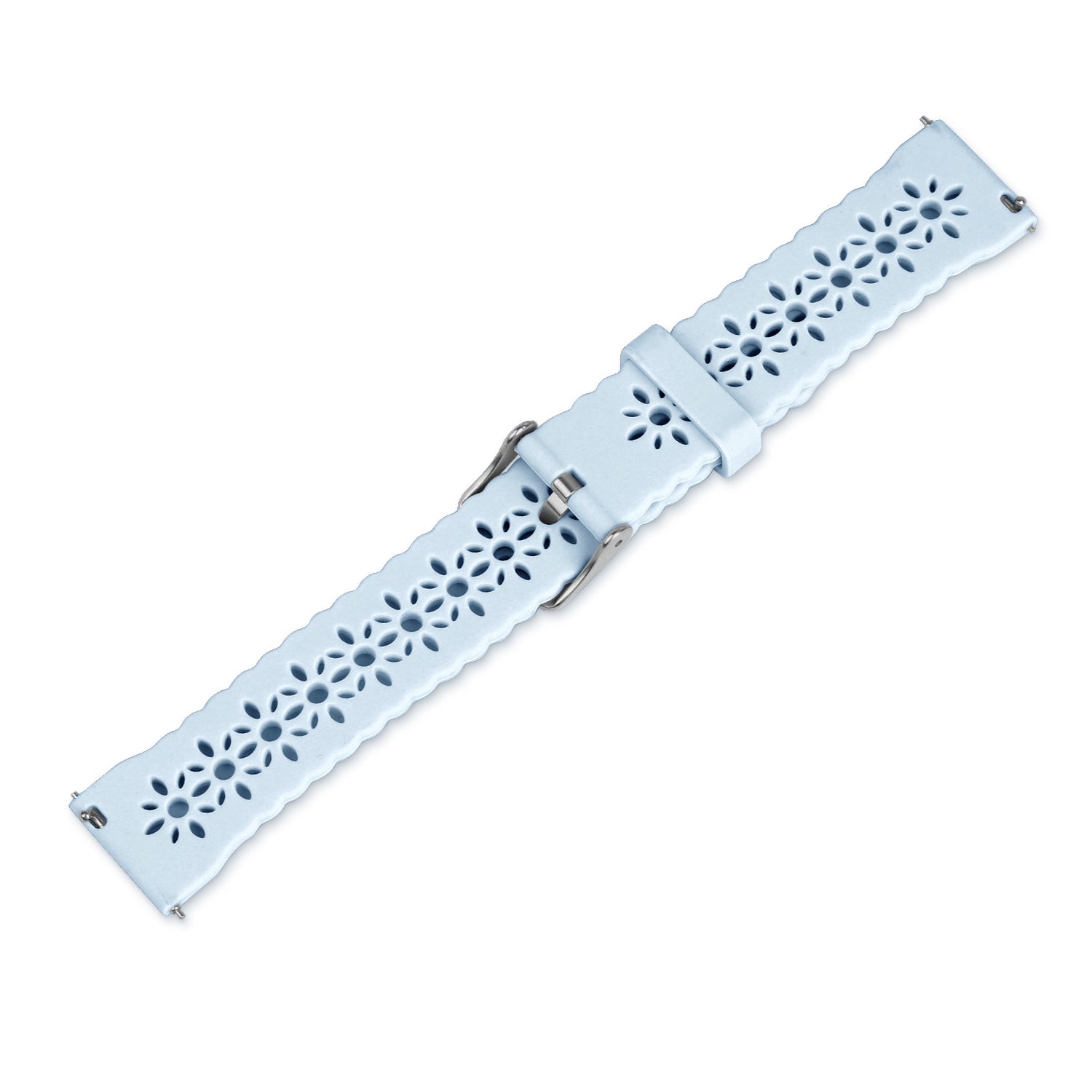 Coros Pace 2 Patterned Silicone Strap (Mist Blue)