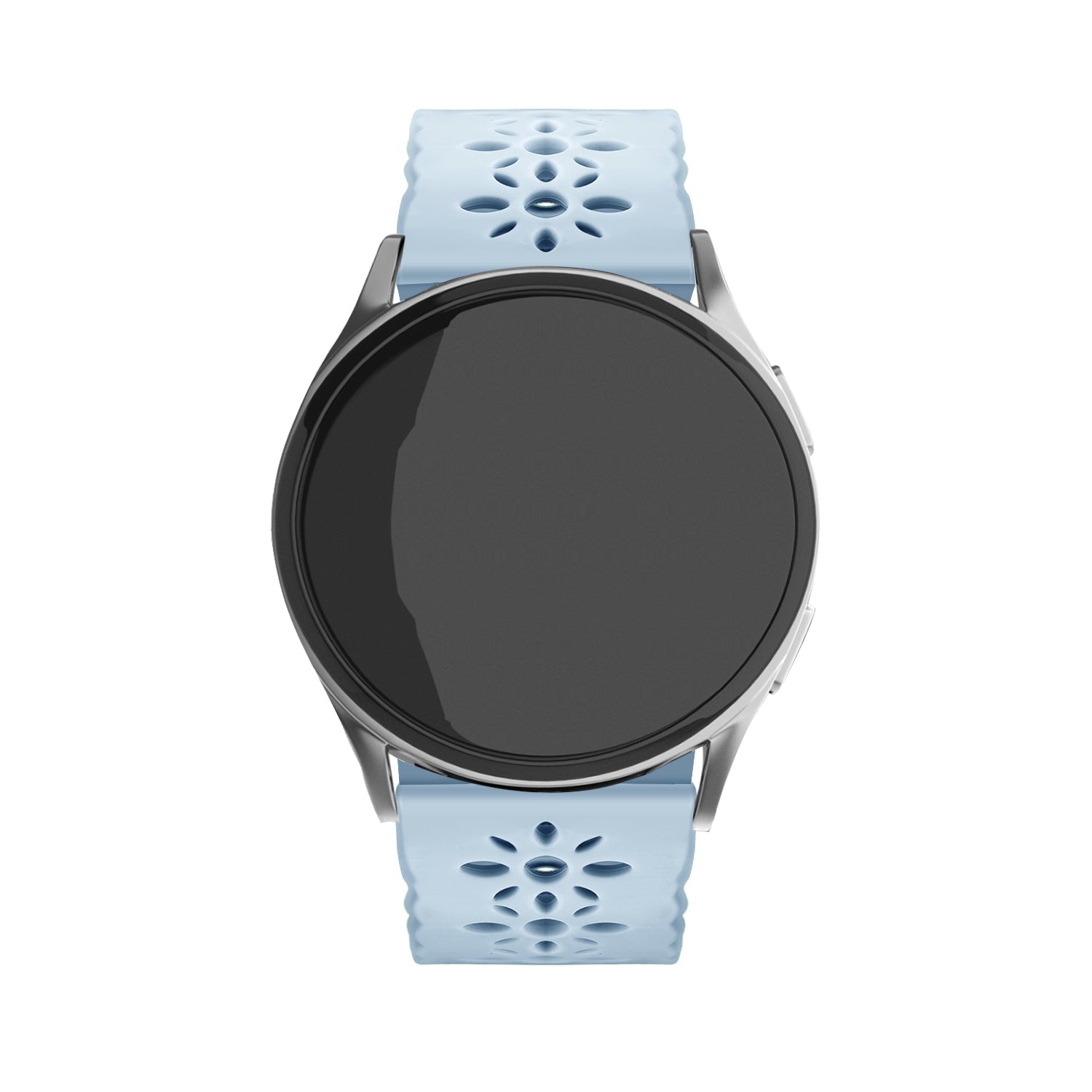 Withings ScanWatch Nova Patterned Silicone Strap (Mist Blue)