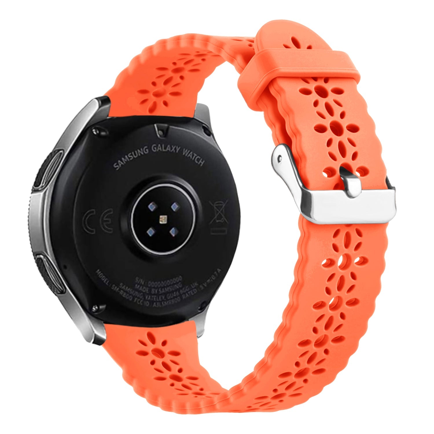 Withings Steel HR - 40mm Patterned Silicone Strap (Orange)