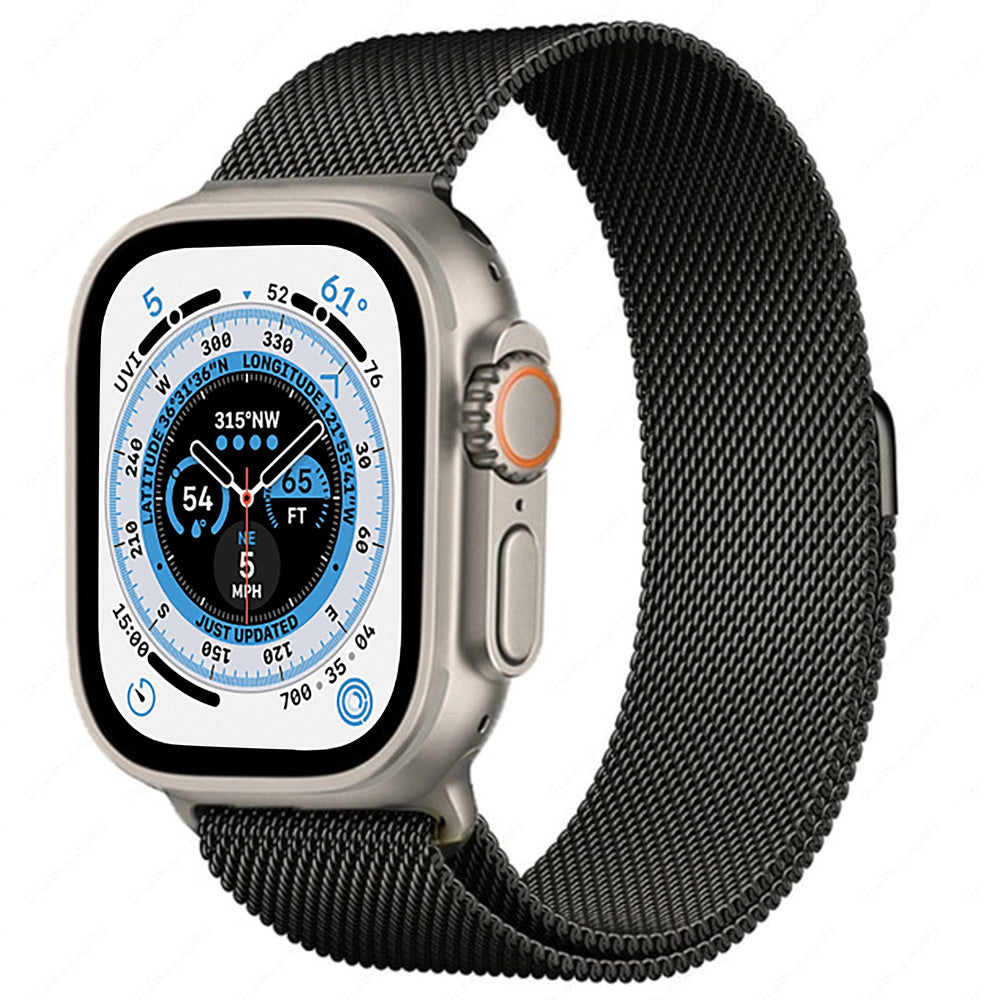 21-strap-it-apple-watch-ultra-milanese-bandje-zwar