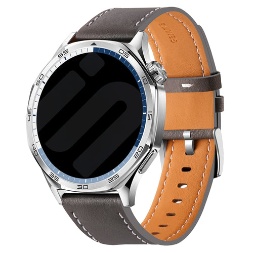 Bracelet cuir 'One Push' Amazfit Balance 2 (gris)