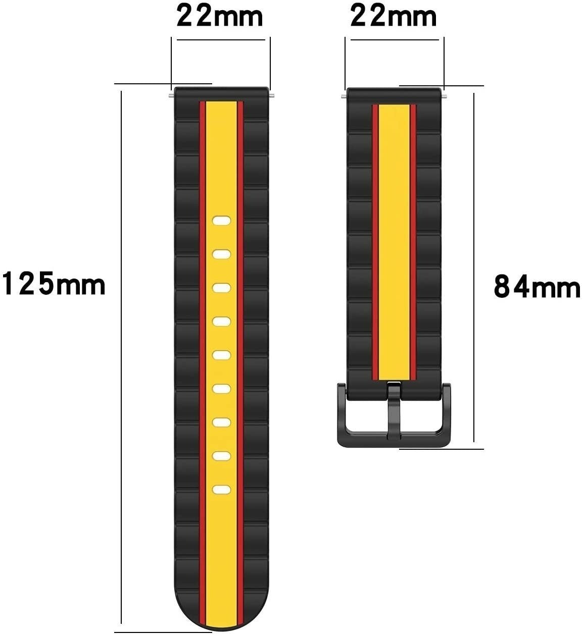 Suunto 9 Peak Pro Special Edition Strap (Black/Yellow)