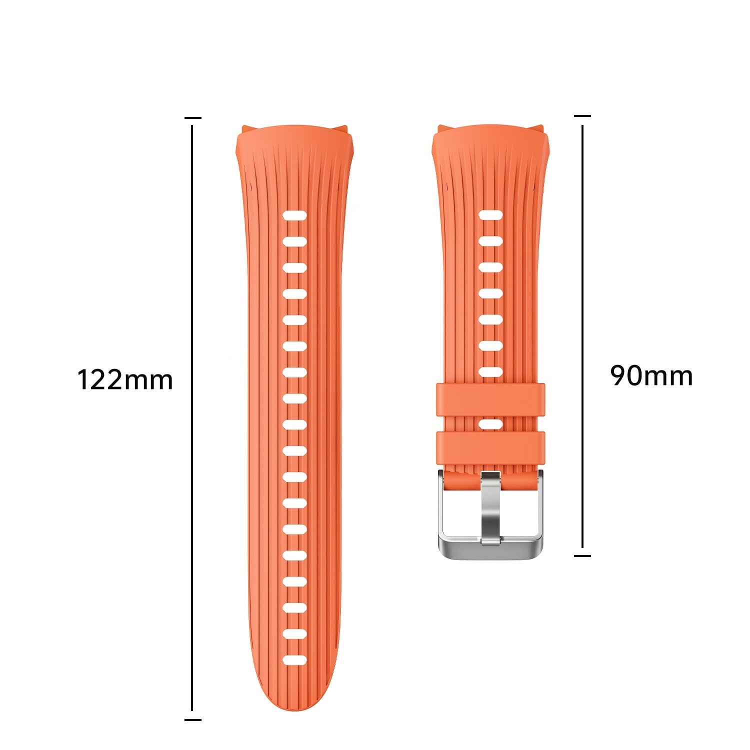 Correa silicona 'Perfect Fit' Huawei Watch 5 - 46mm (naranja)