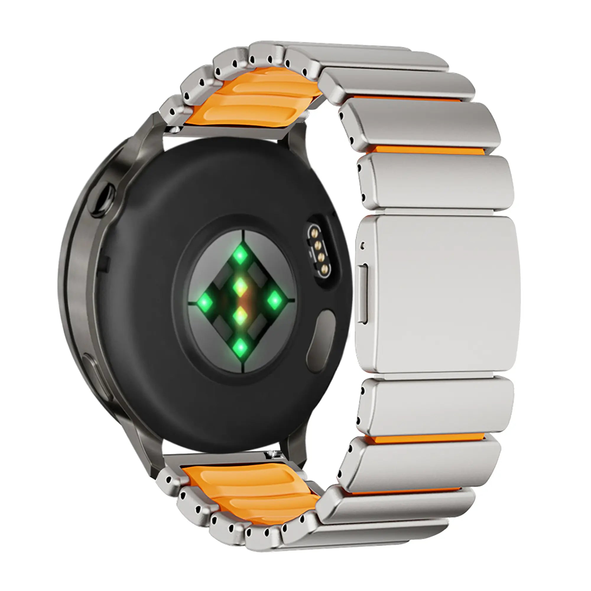 Bandz Xiaomi Watch S5 Titanium Strap 'Hybrid' (Titanium/Orange)