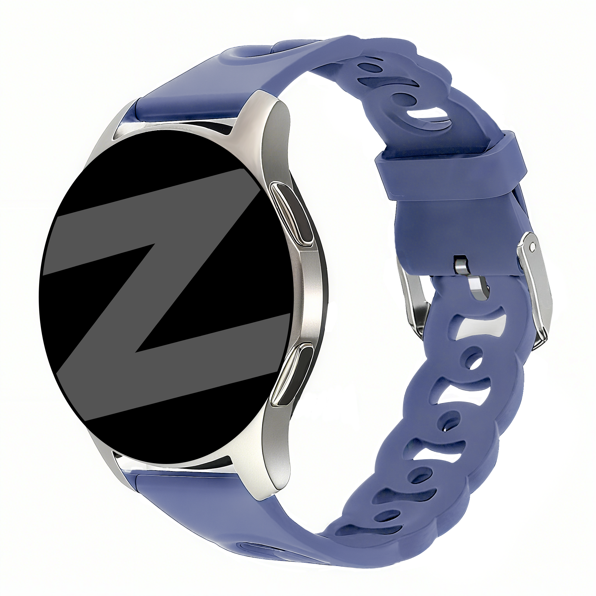 Bandz Amazfit Active 2 Silikonarmband 'Chains' (Lavendel)