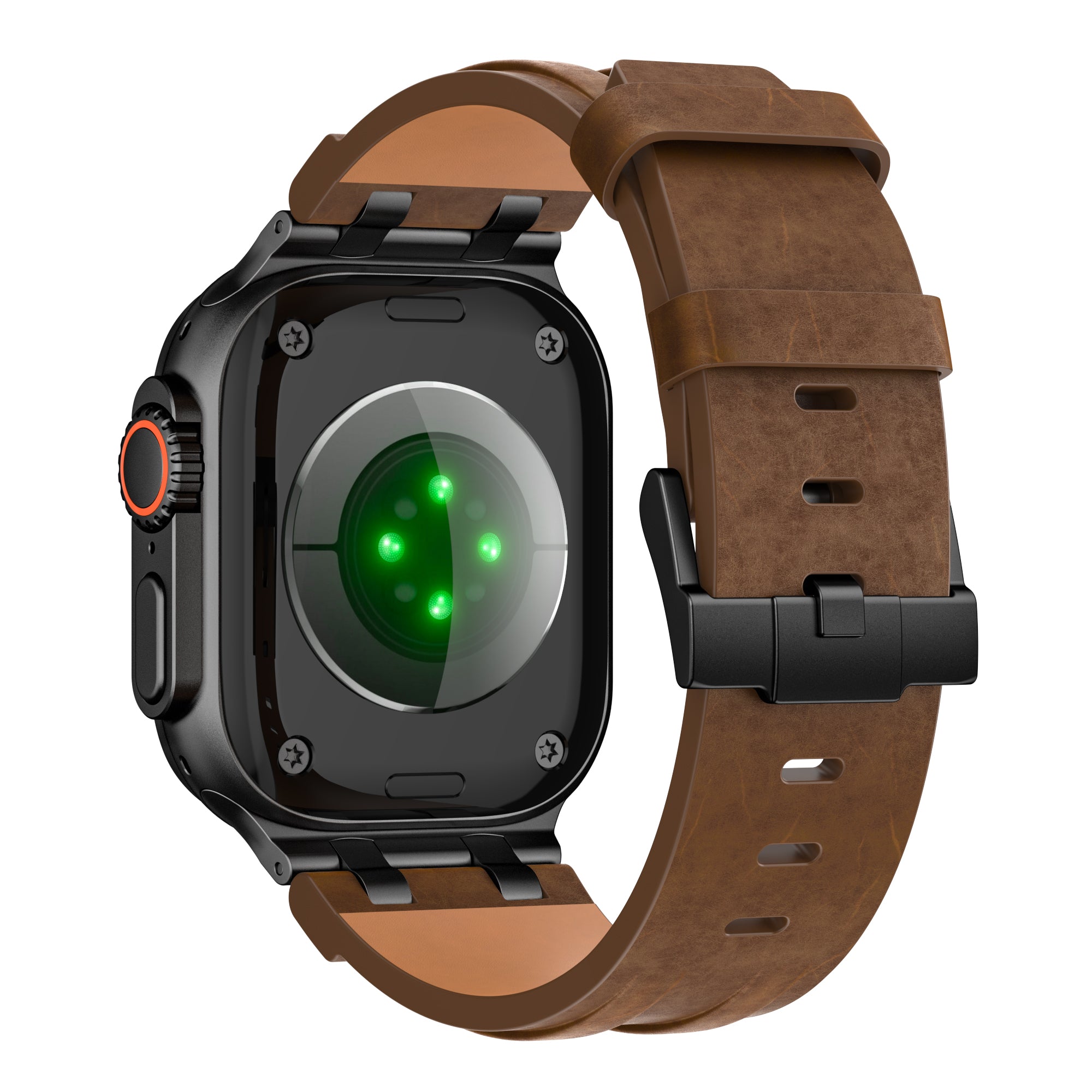 Apple Watch Solid Leather Strap (Bronze Brown)