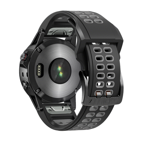 Bandz Bracelet sport avec boucle Garmin Instinct 2 (noir/gris)