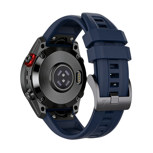 Bandz Garmin Instinct 2s siliconen band 'Classic' (donkerblauw)