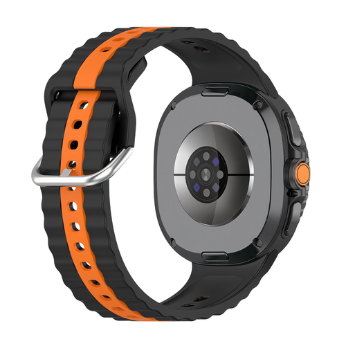 Samsung Galaxy Watch 8 Classic dual sport band (zwart/oranje)