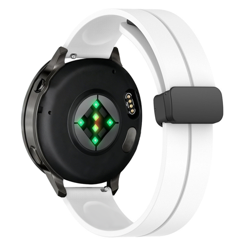 Bandz Garmin Approach J1 siliconen band met D-buckle (wit)