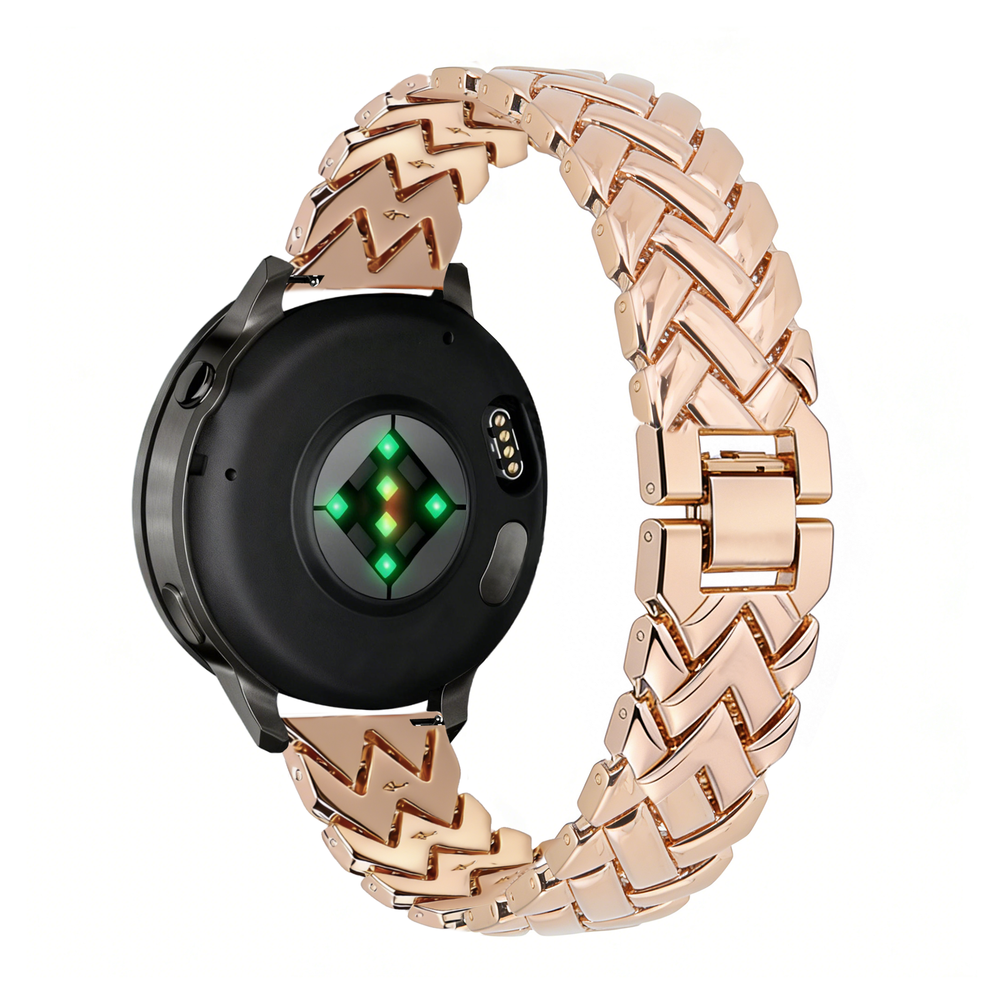 Bandz Garmin Forerunner 255s Metal Strap 'V-Type' (Rose Gold)