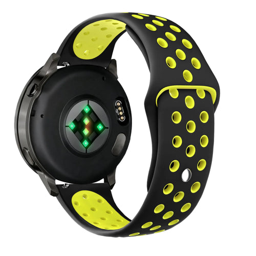 Bandz Garmin Forerunner 265 Sport Strap 'Deluxe' (Black/Yellow)