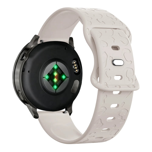 Bandz Garmin Forerunner 265s siliconen band 'Leopard' (sterrenlicht)