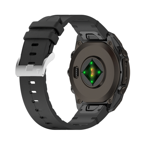 Garmin Fenix 5 / 6 Leather Hybrid Strap (Black)