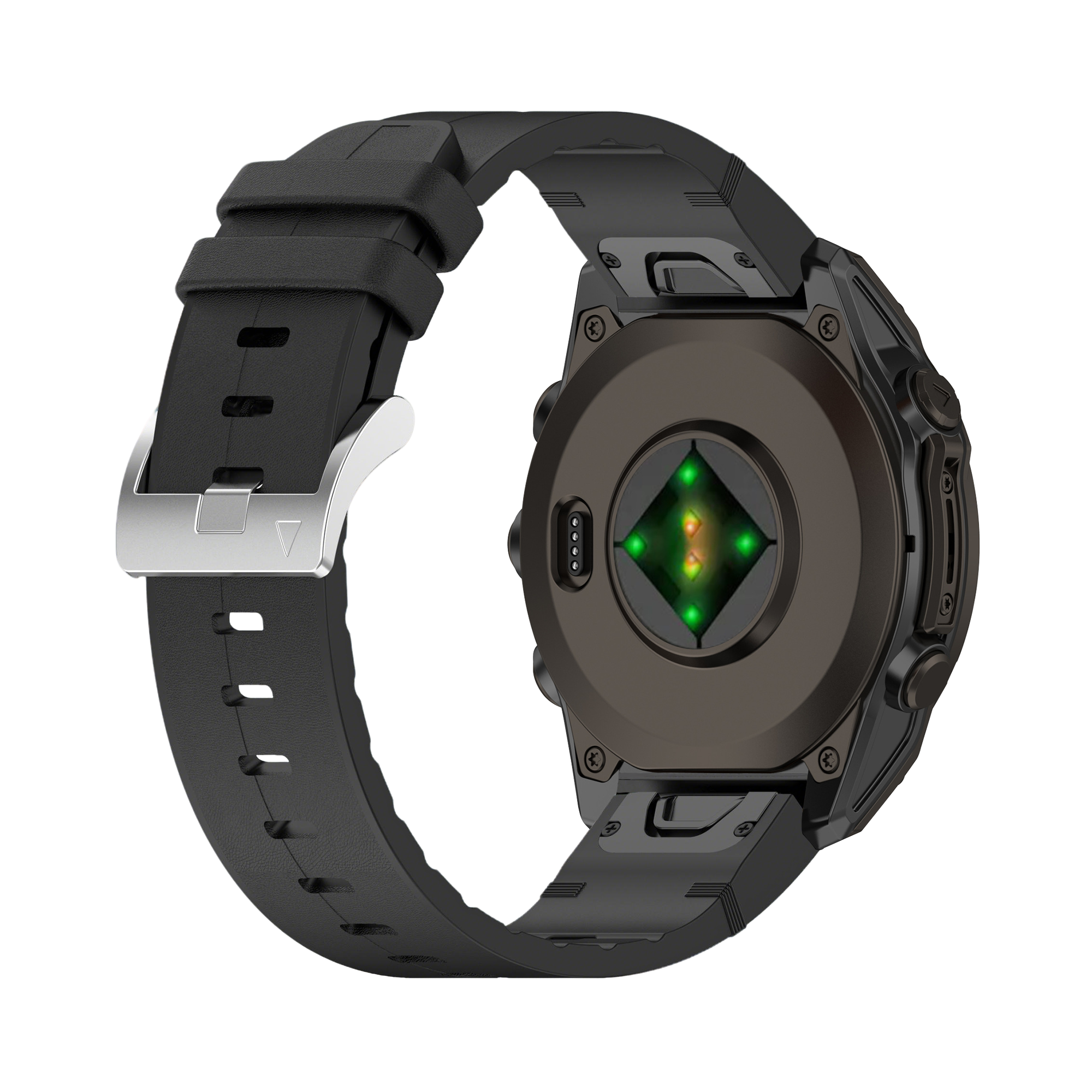 Garmin Approach S60 Leather Hybrid Strap (Black)