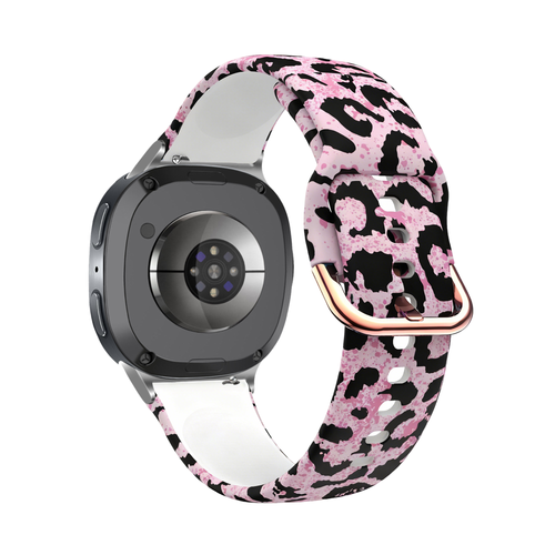 Samsung Galaxy Watch 8 Classic Pink Leopard bandje
