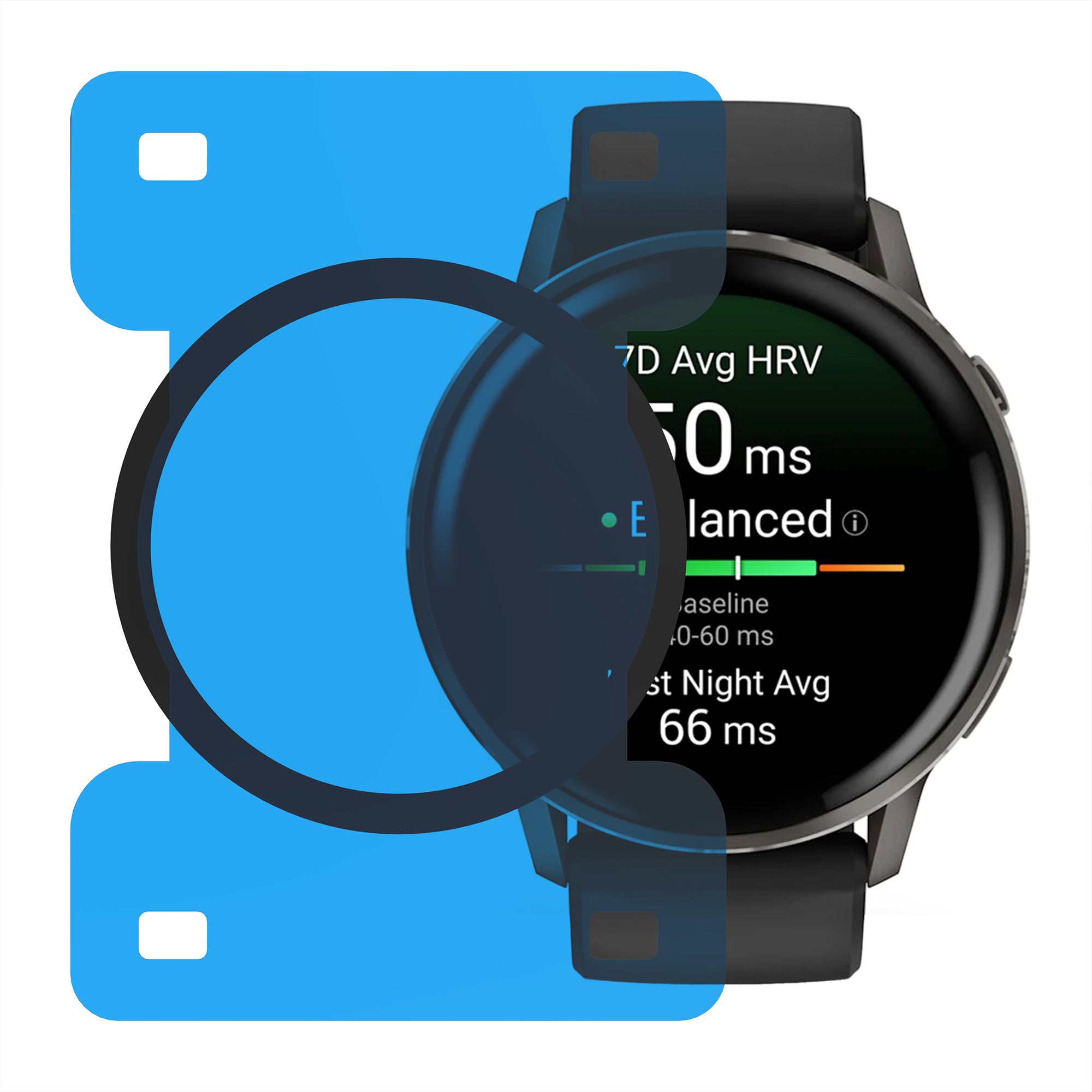 Screenprotector with One-Click Tool - Garmin Venu 4 - 45mm