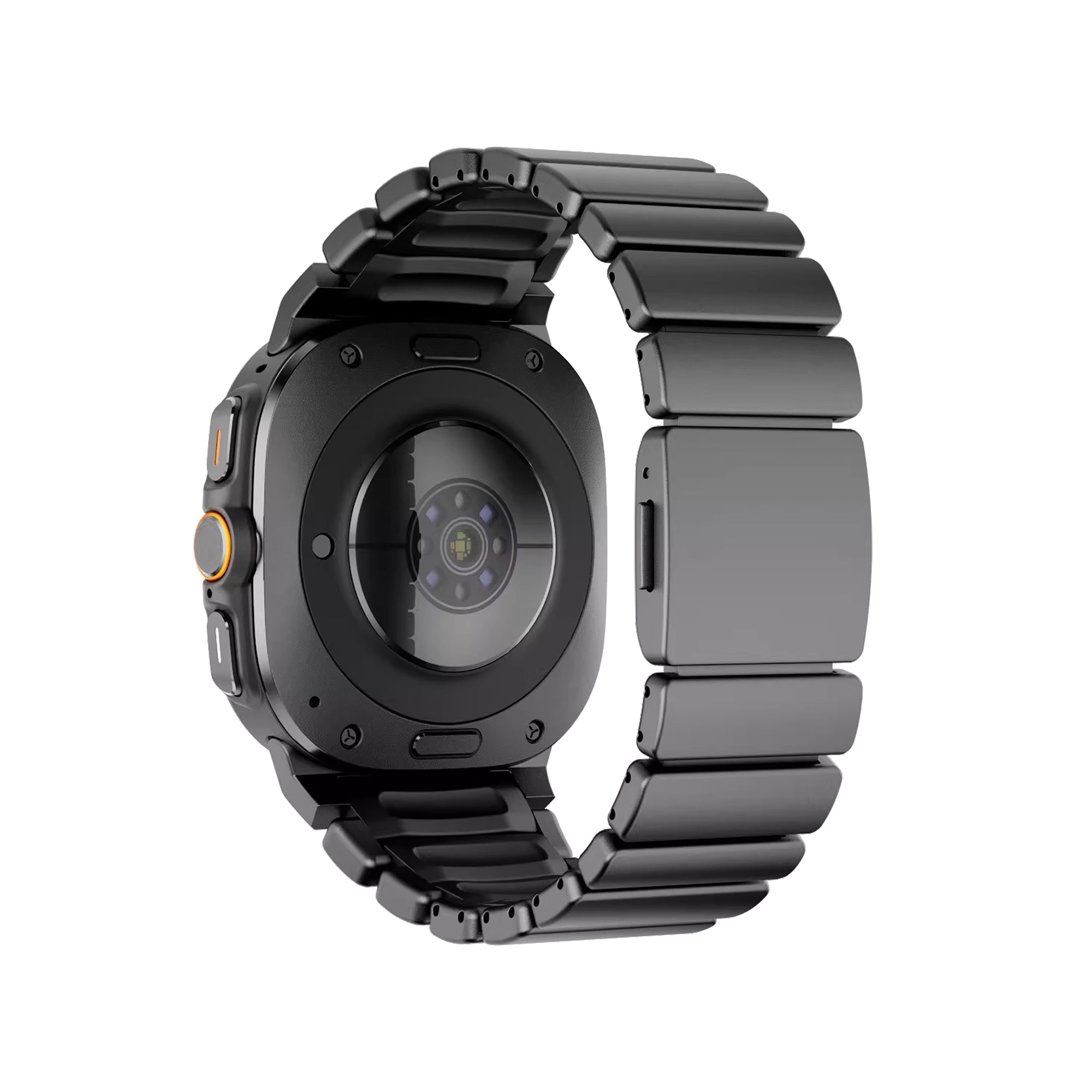 Bandz Samsung Galaxy Watch Ultra titanium band 'Hybrid' (zwart)