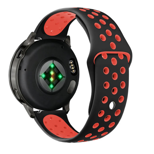 Bandz Garmin Forerunner 570 - 47mm Sport Strap 'Deluxe' (Black/Red)